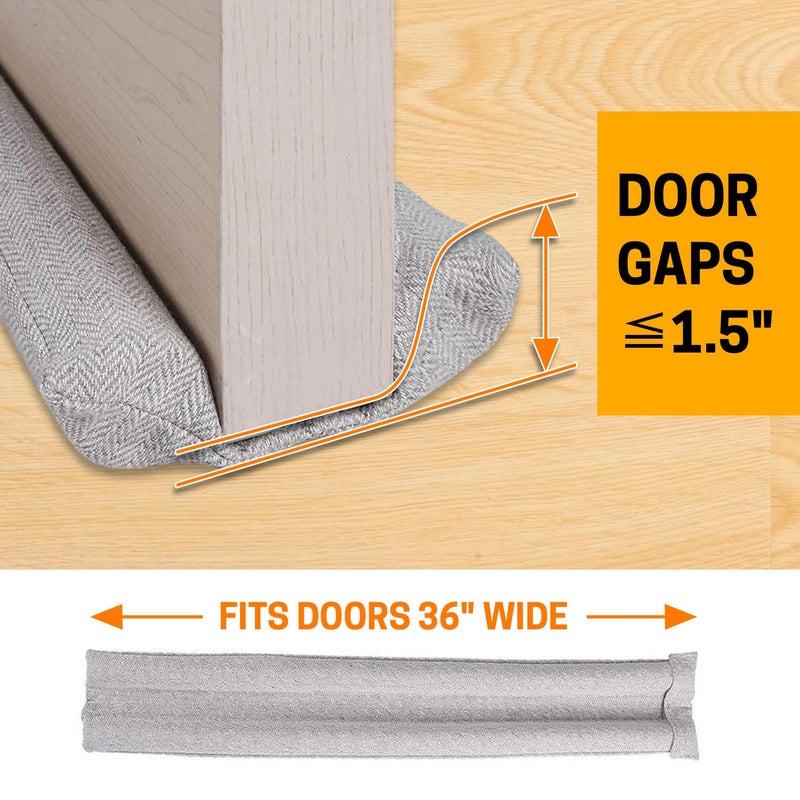 VISEMAN 36 Inch Under Door Stopper-Door Noise Blocker, Double Sided Door Stopper, Machine-Washable - Image 5